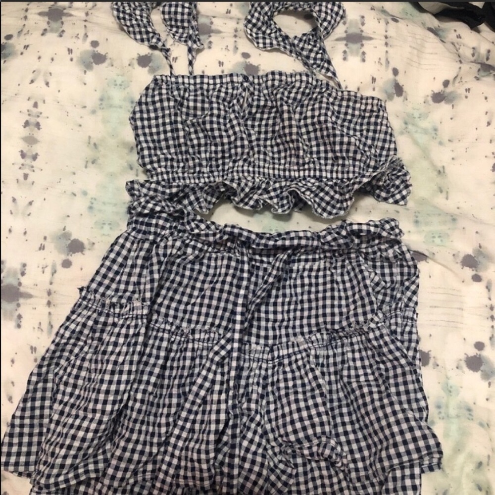 Blue Life Gingham Set View 2